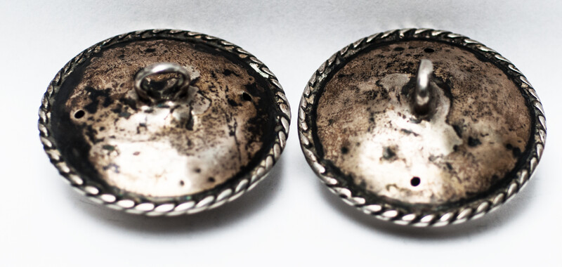 A pair of 18th C. silver boys trouser buckles from Zeeland. 