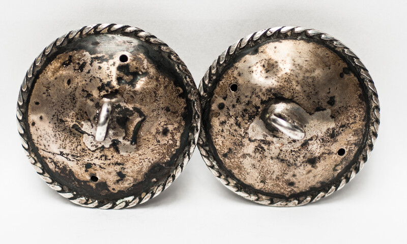 A pair of 18th C. silver boys trouser buckles from Zeeland. 