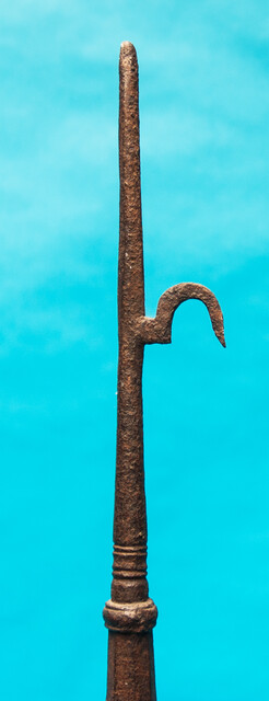 A seventeenth century Dutch skating hook stick.