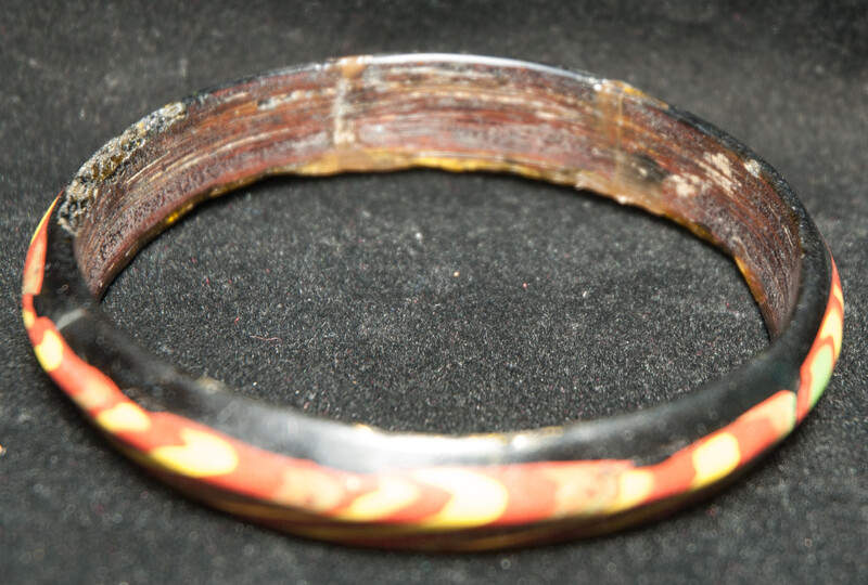 An early Roman glass bracelet.