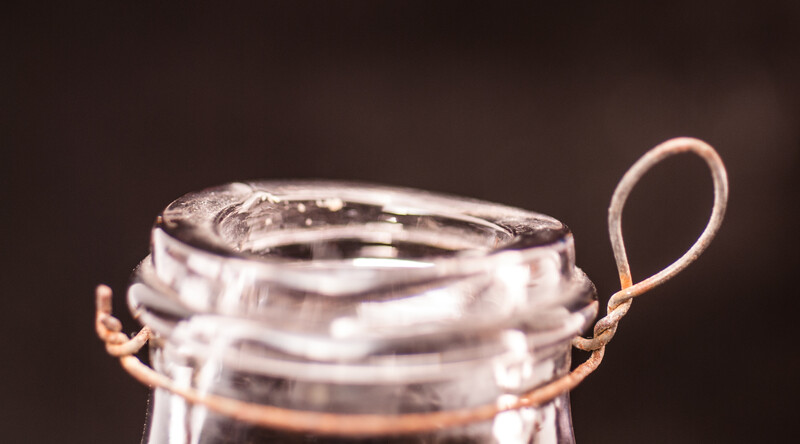 An nineteenth century pressed wasp glass in mint condition.