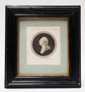 Framed portrait to commemorate the death of King Louis XV of France in 1774.  