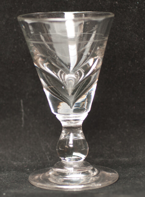 Three 19th century toastmasters glasses.